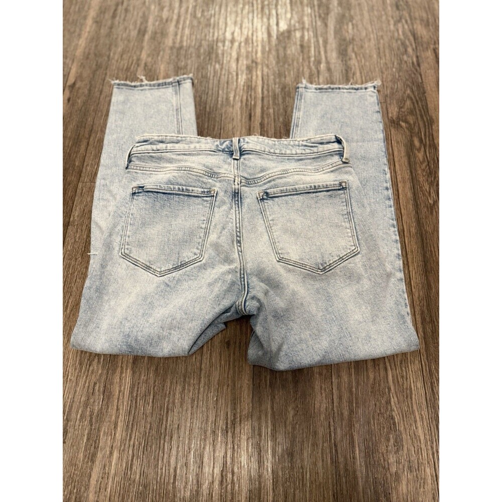 Old Navy Ankle Jeans Womens Size 12 The Power Jean High-Rise Straight Blue Denim